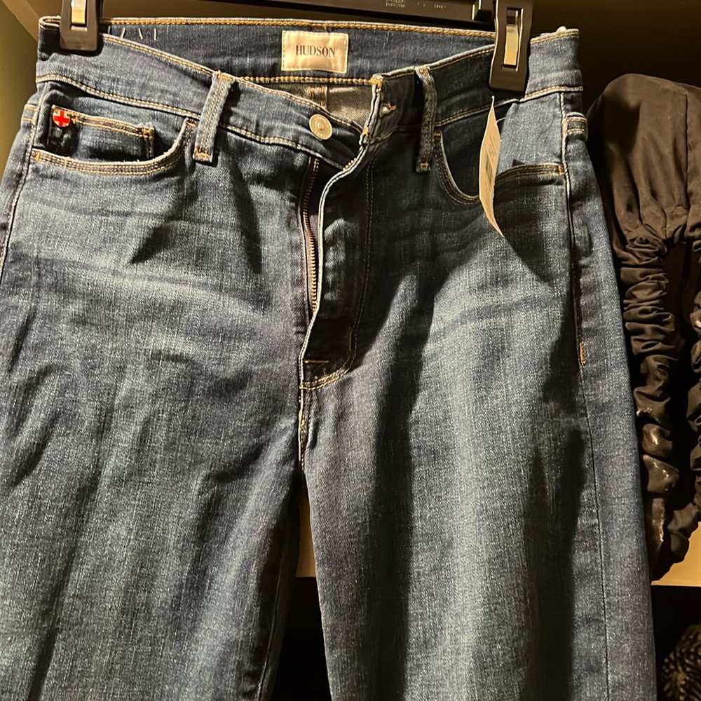 Brand new blue jeans crop brand Hudson